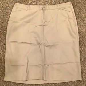 Ladies CJ Banks tan skirt size 24W